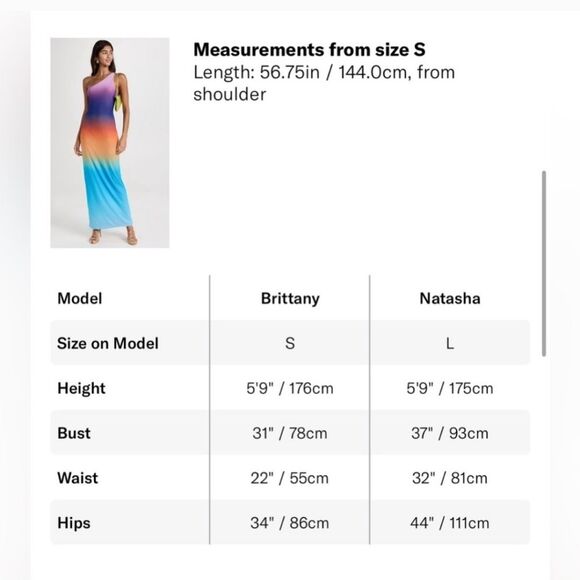 AFRM SPRING OMBRE MAXI DRESS SIZE 1X NWT - Picture 4 of 12